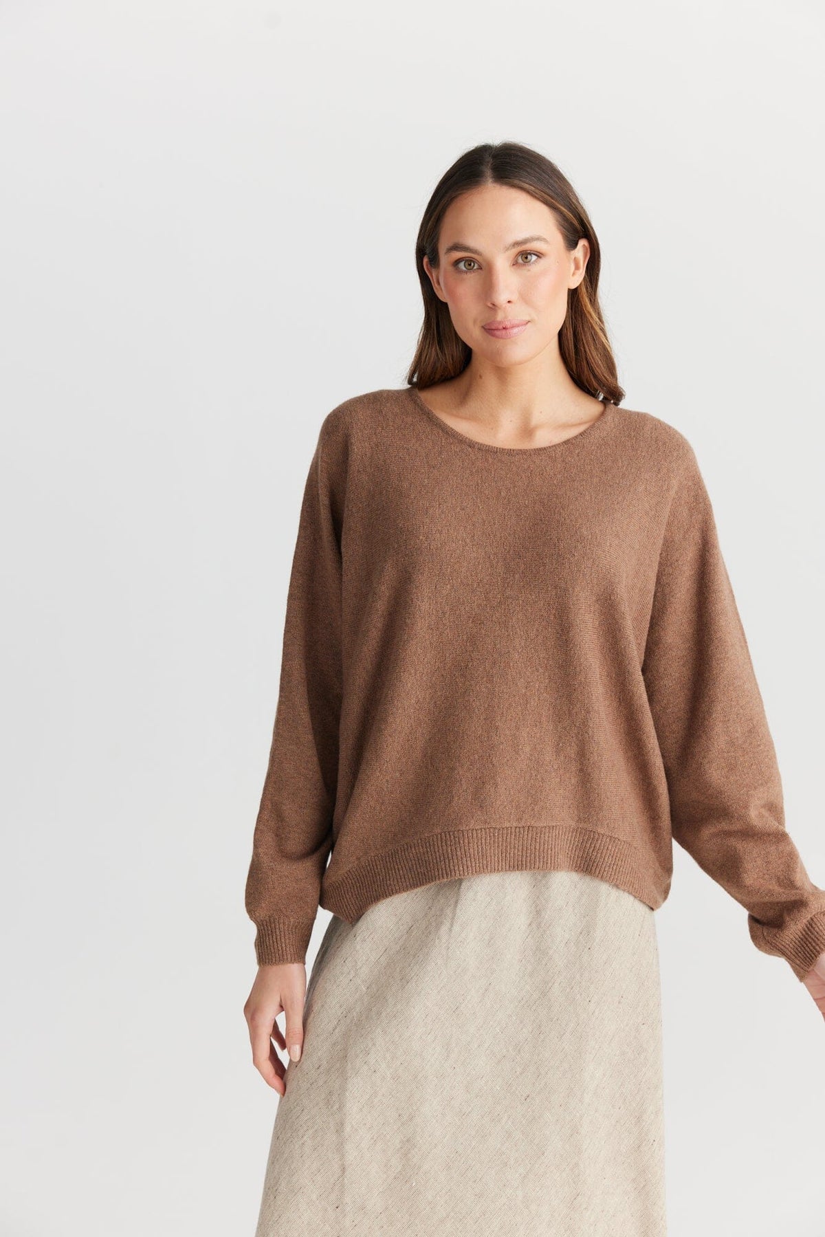 THE SHANTY CORPORATION Freddie Knit - Nut Jumpers + Knitwear - Zabecca Living