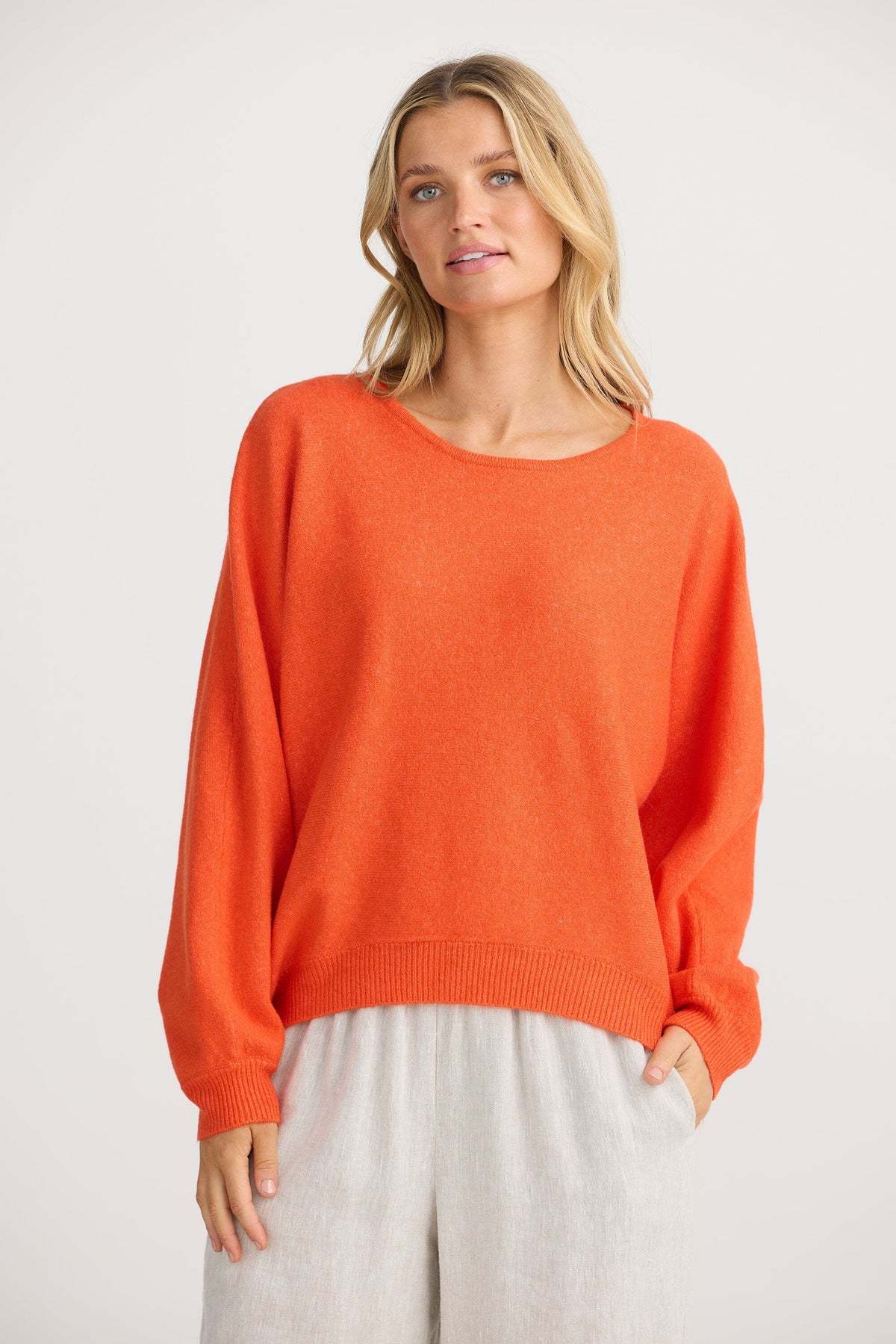 THE SHANTY CORPORATION Freddie Knit - Tangerine Jumpers + Knitwear - Zabecca Living