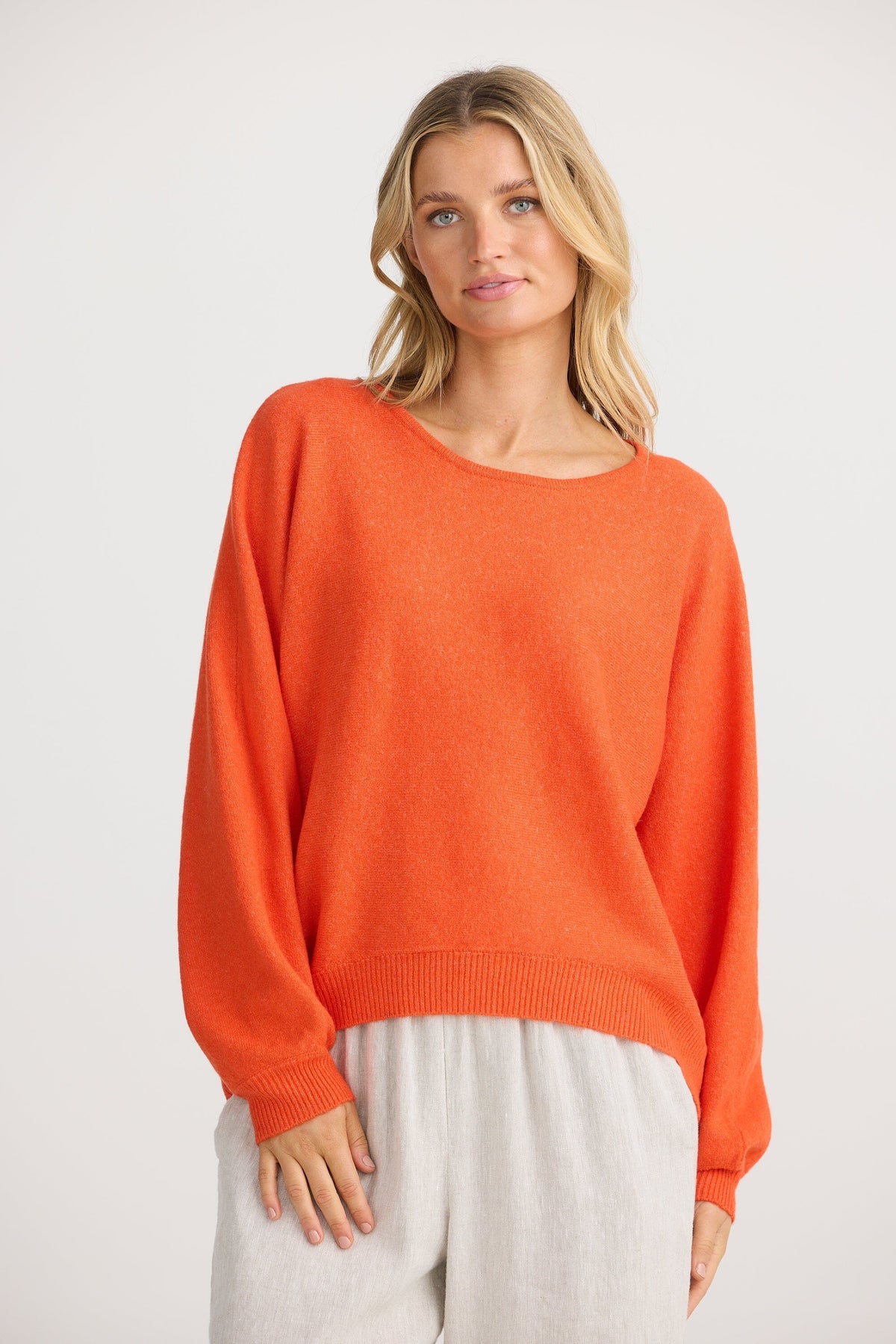 THE SHANTY CORPORATION Freddie Knit - Tangerine Jumpers + Knitwear - Zabecca Living