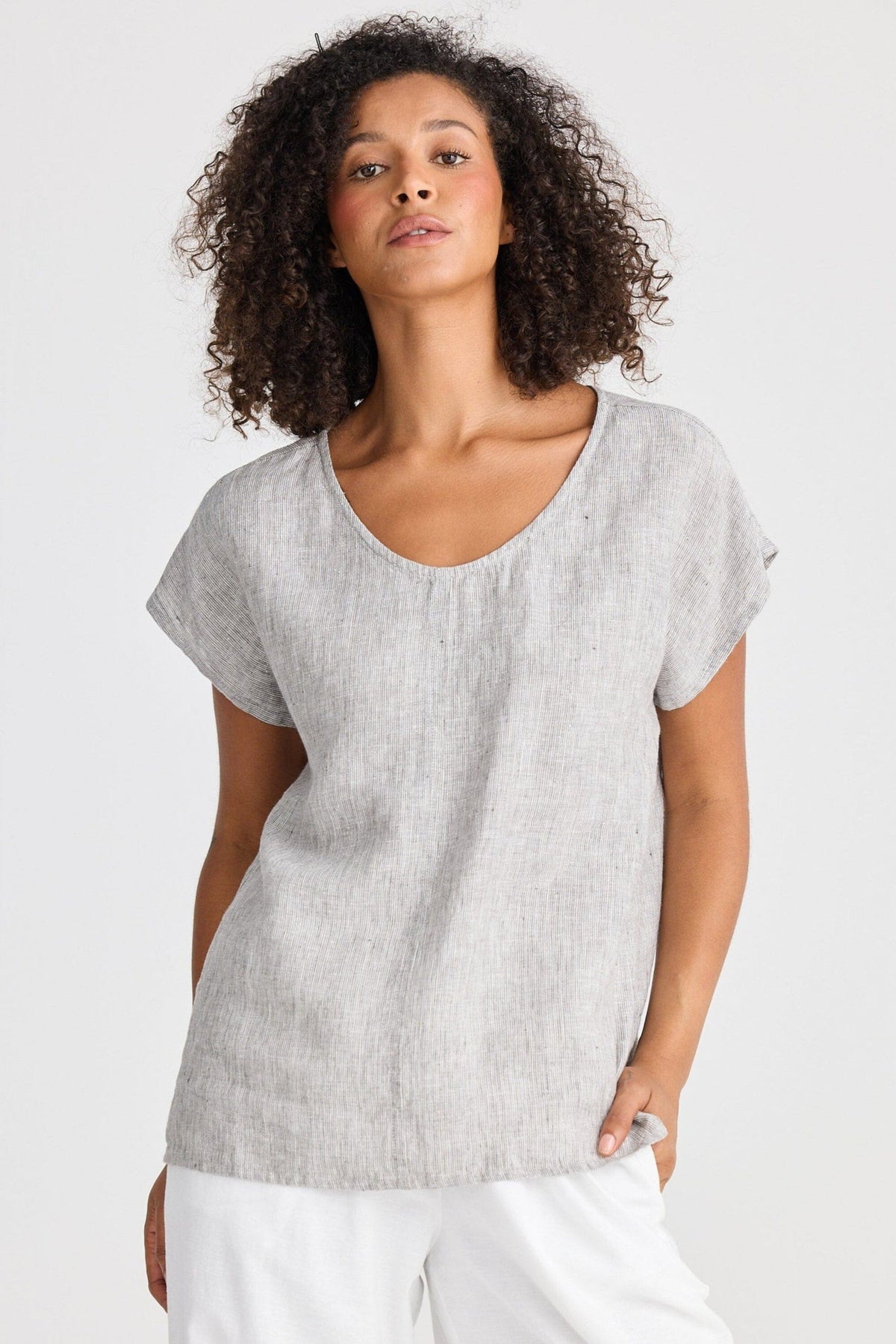 THE SHANTY CORPORATION Havana Tee - Charcoal Fleck Tee - Zabecca Living