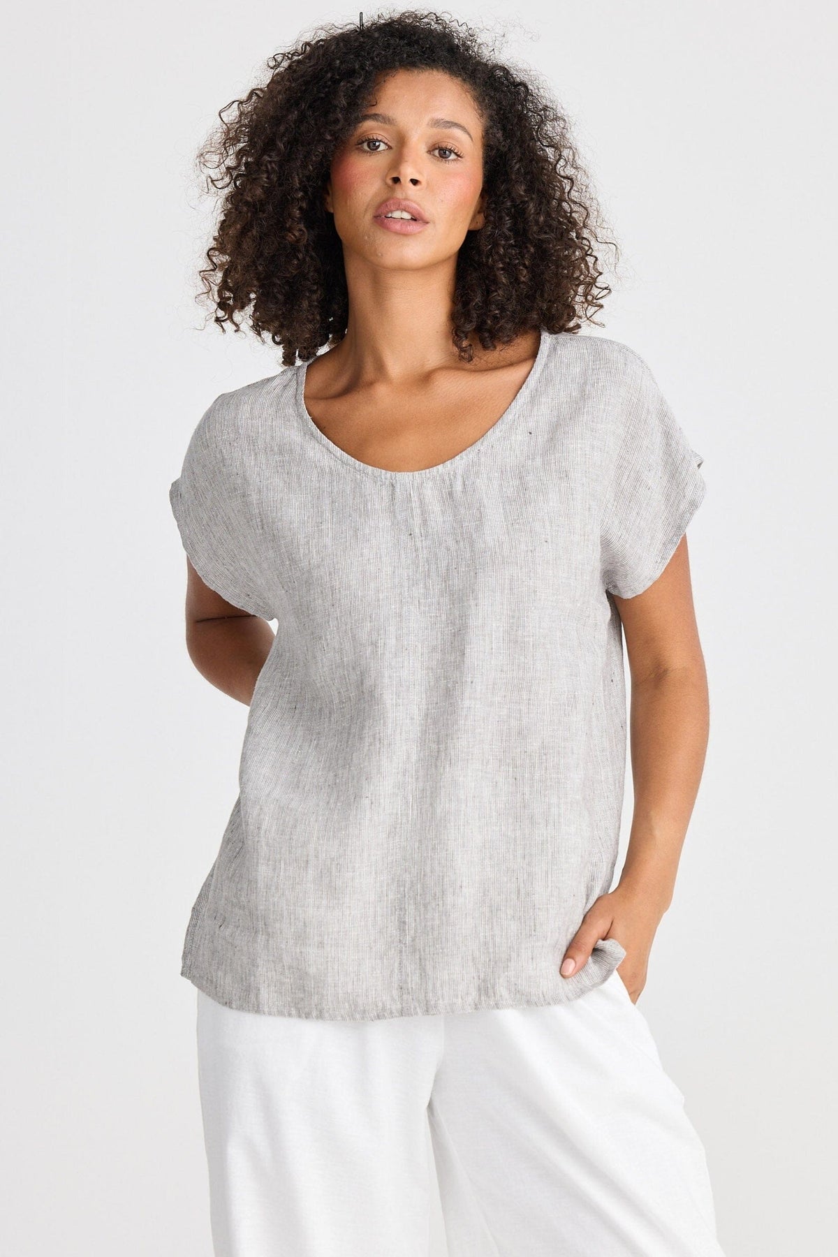 THE SHANTY CORPORATION Havana Tee - Charcoal Fleck Tee - Zabecca Living