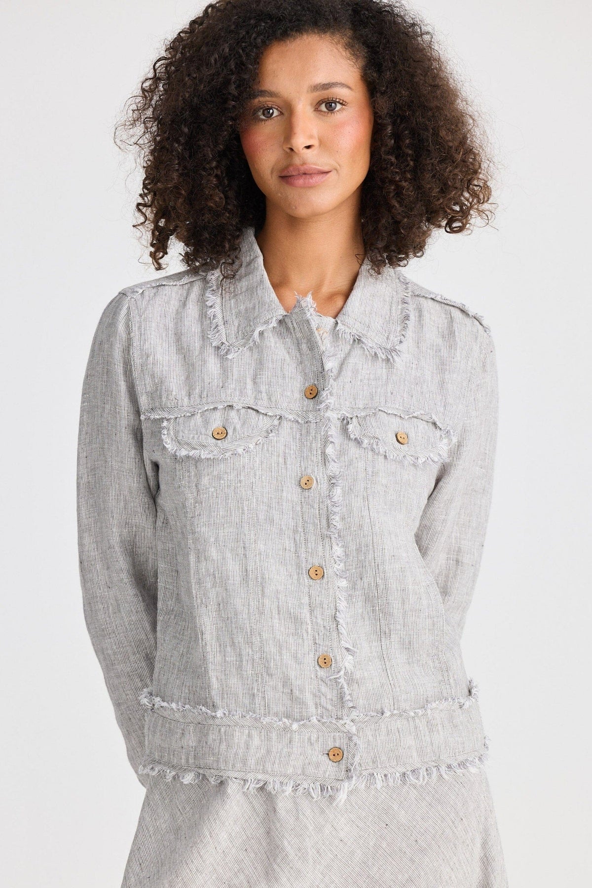 THE SHANTY CORPORATION Monza Jacket - Charcoal Fleck Jacket - Zabecca Living