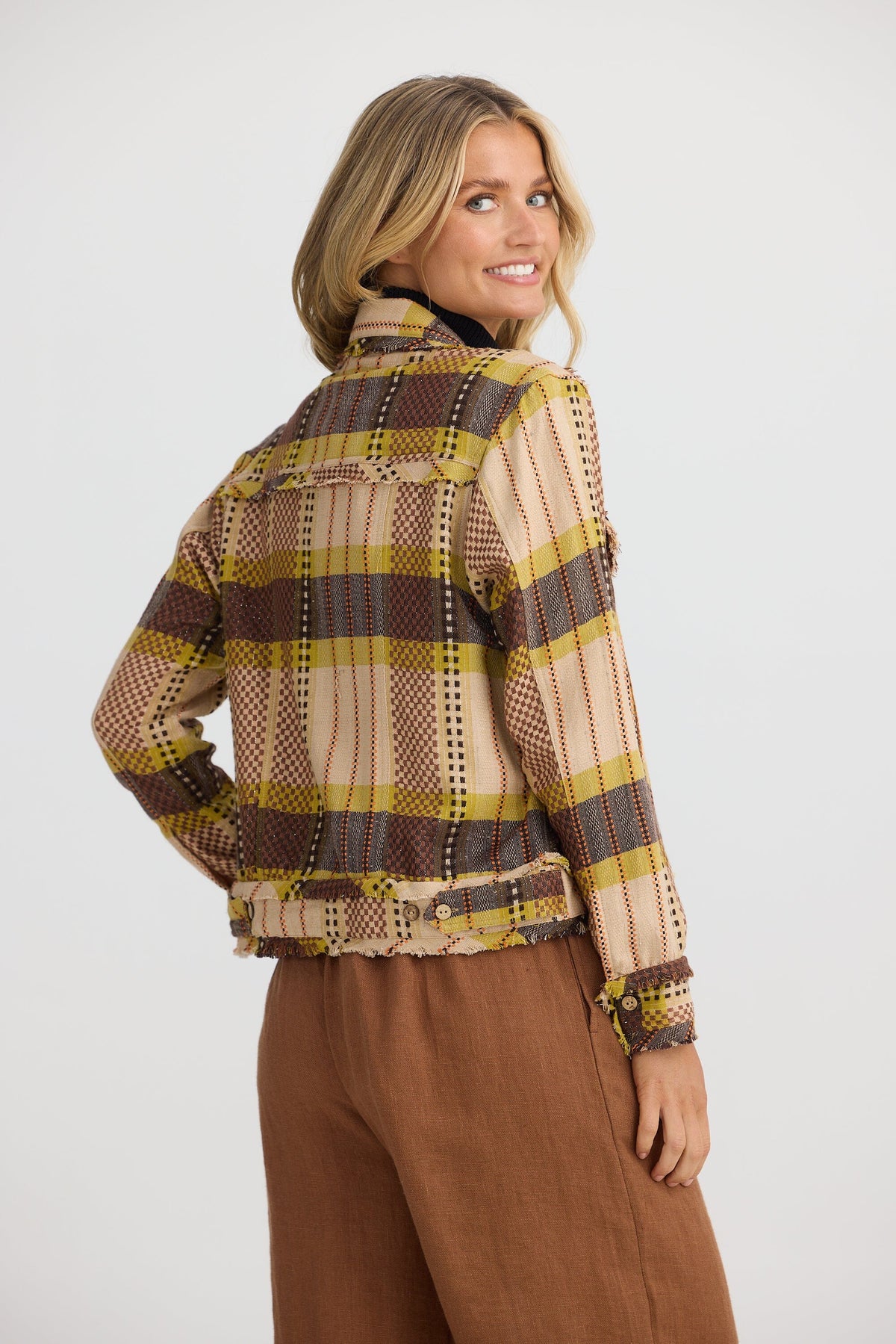 THE SHANTY CORPORATION Monza Jacket - Santiago Check Jacket - Zabecca Living