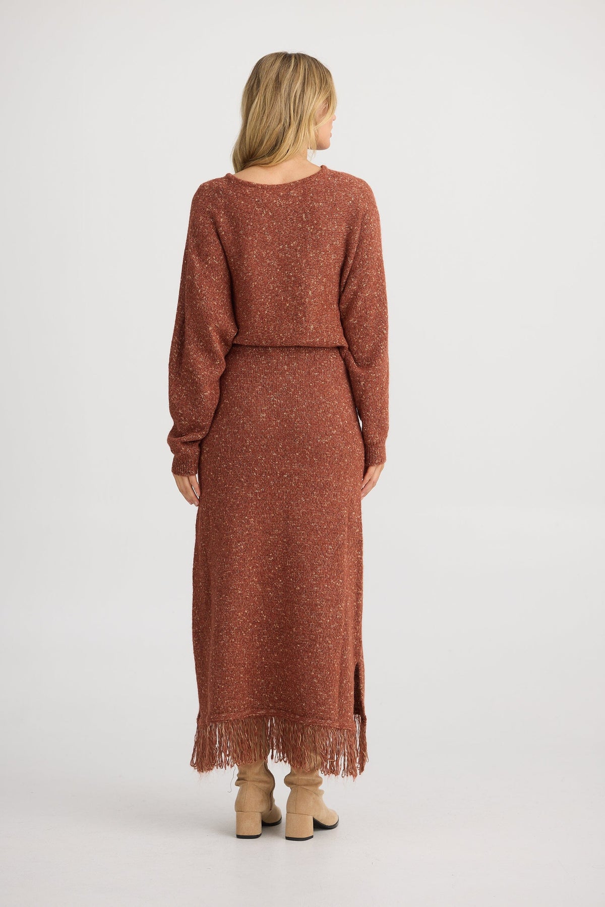 THE SHANTY CORPORATION Seville Knit Skirt - Paprika Skirt - Zabecca Living