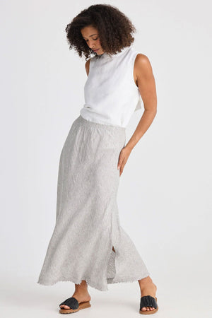 THE SHANTY CORPORATION Sicily Skirt - Charcoal Fleck Skirt - Zabecca Living