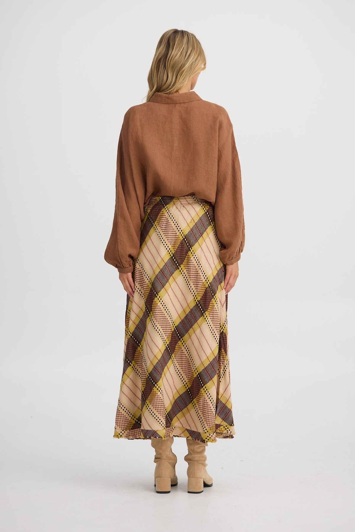 THE SHANTY CORPORATION Sicily Skirt - Santiago Check Skirt - Zabecca Living