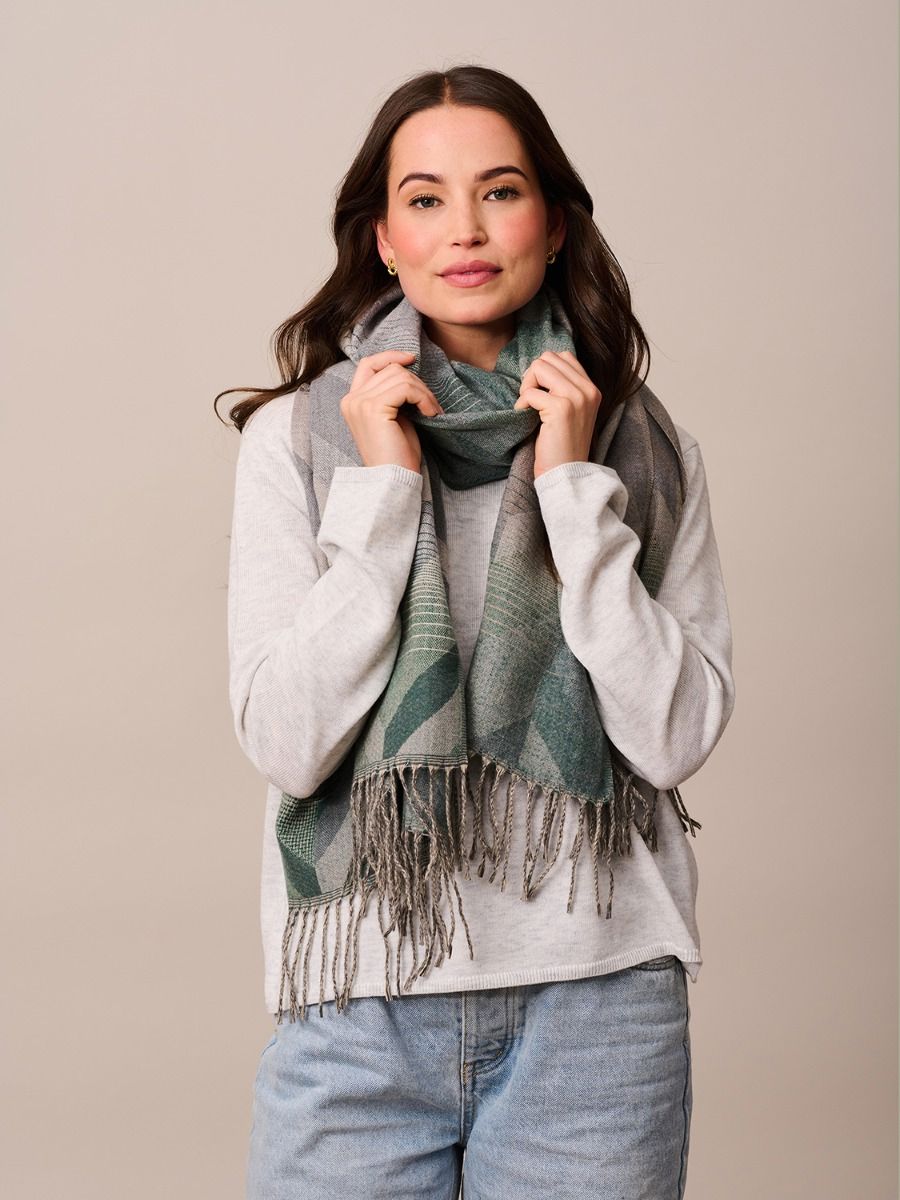 TIGER TREE Fileccia Scarf - Green scarf - Zabecca Living