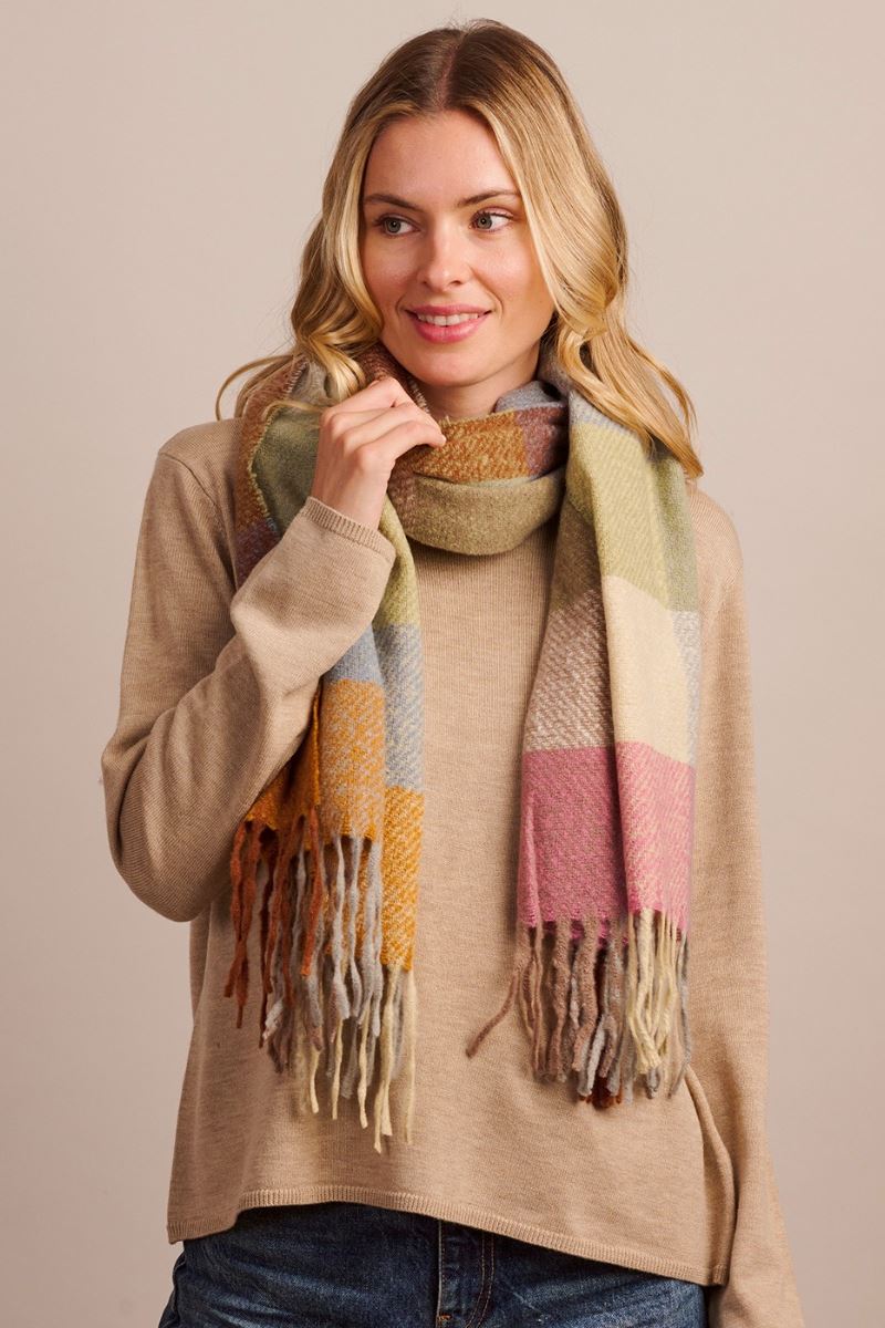 TIGER TREE Gryon Scarf - Pink scarf - Zabecca Living