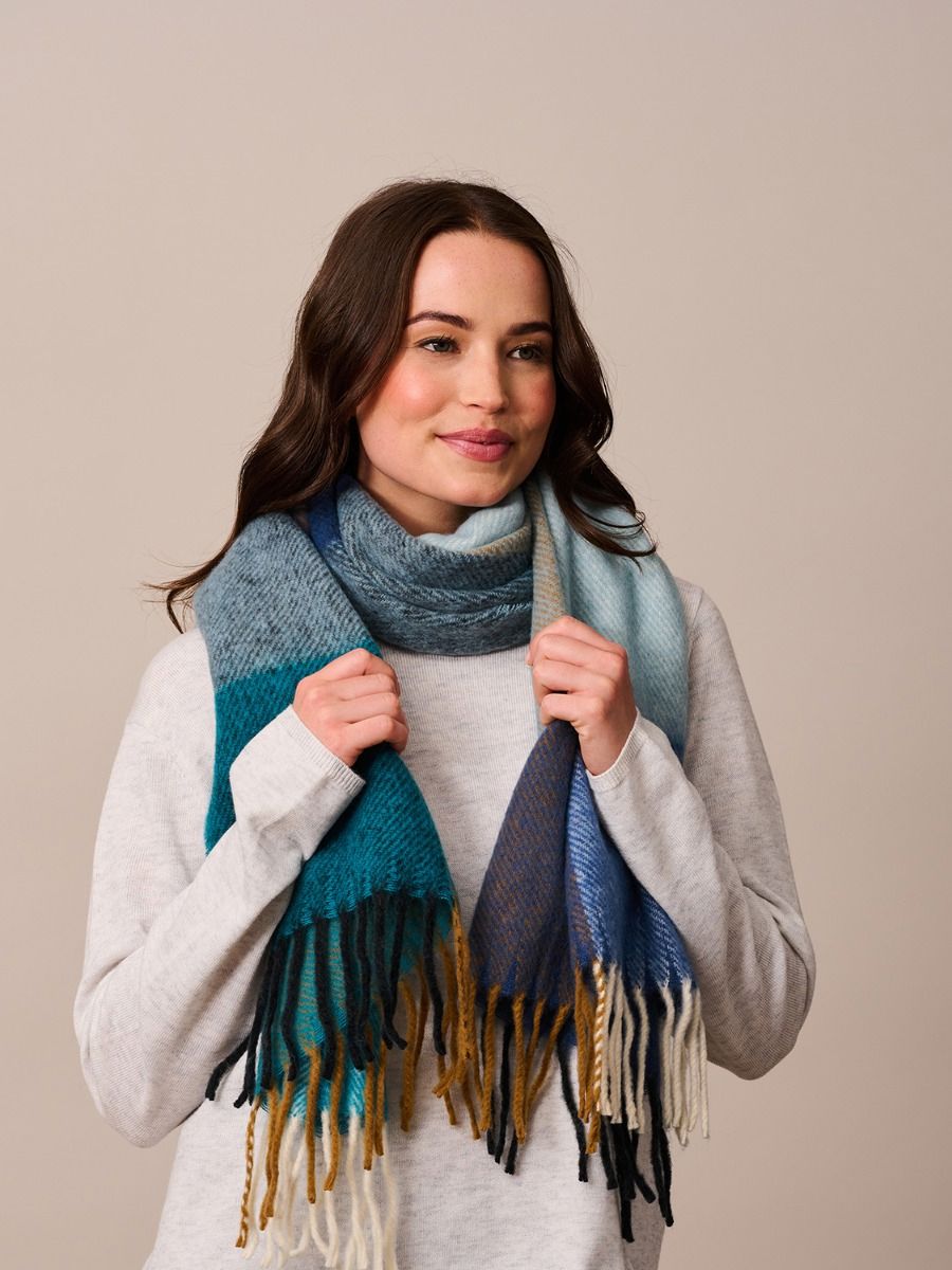 TIGER TREE Megeve Scarf - Blue scarf - Zabecca Living