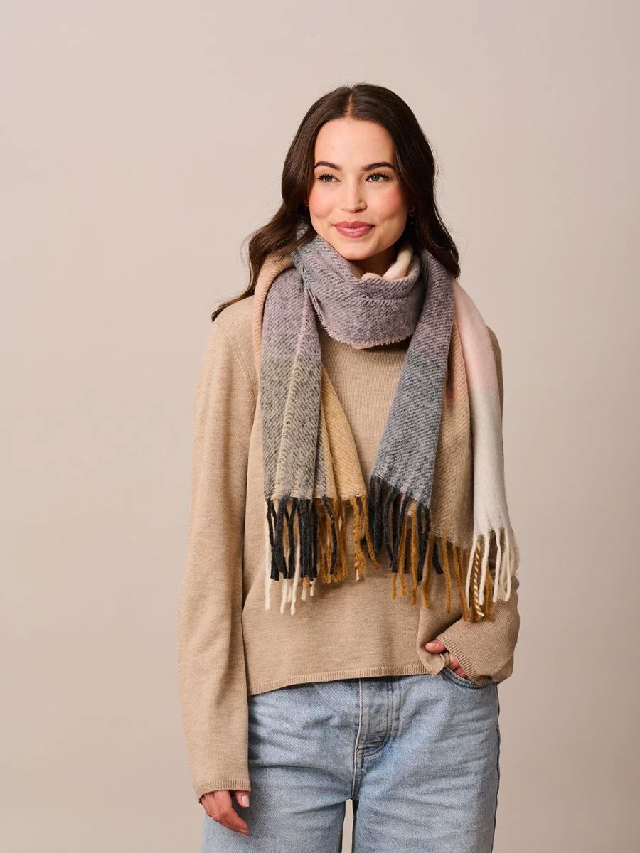 TIGER TREE Megeve Scarf - Pink scarf - Zabecca Living