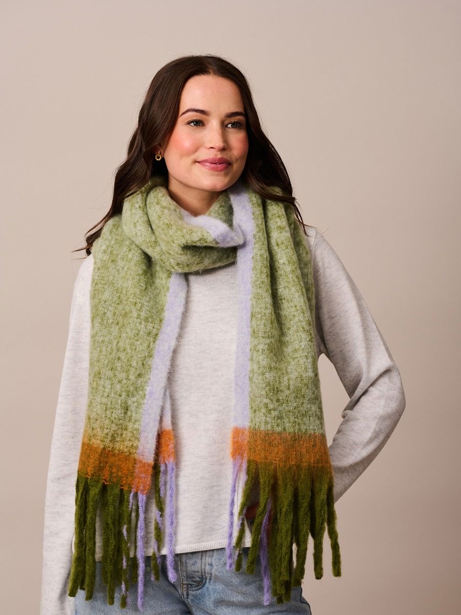 TIGER TREE Meribel Scarf - Moss scarf - Zabecca Living