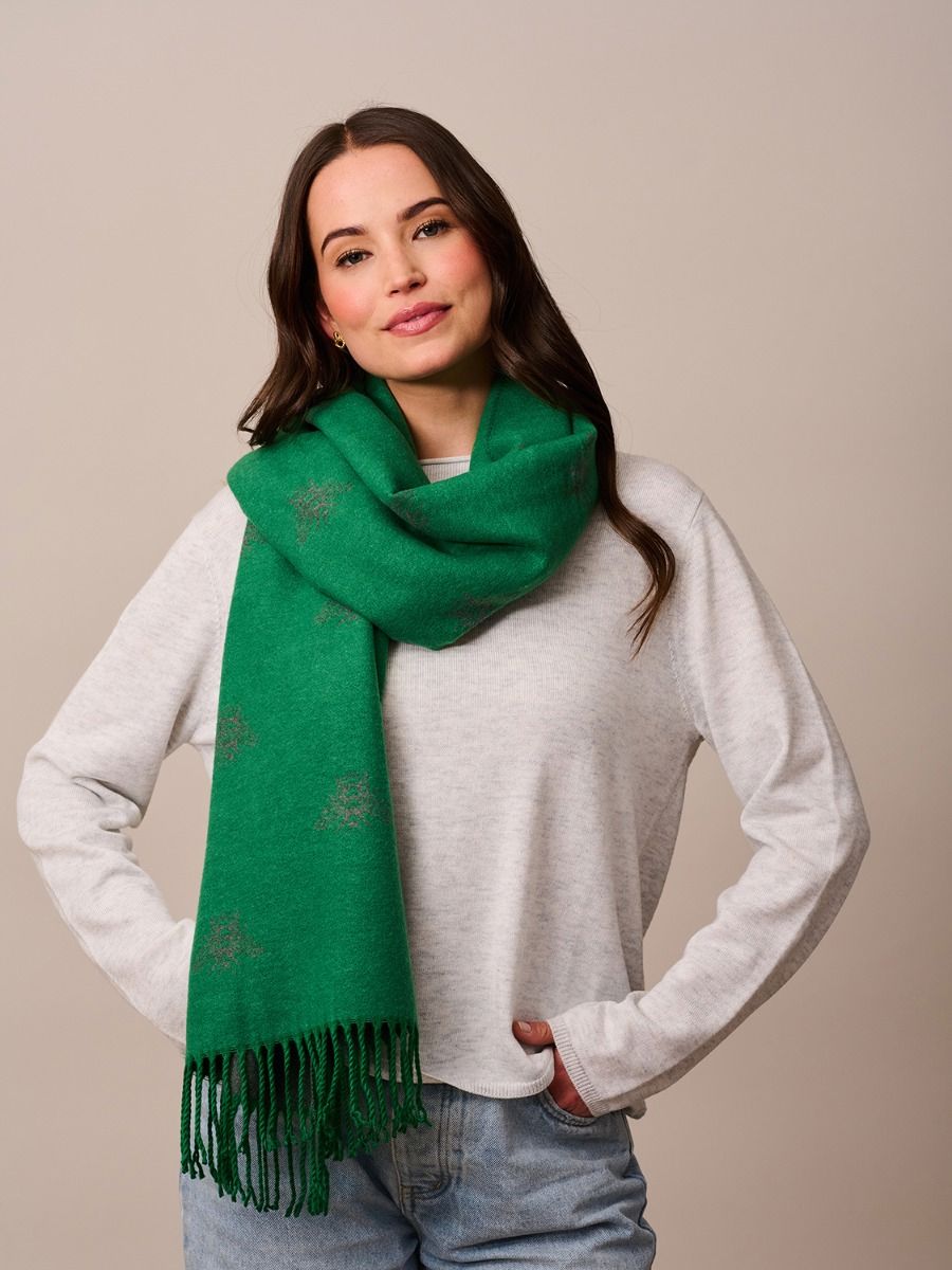 TIGER TREE Queen Bee Scarf- Emerald scarf - Zabecca Living