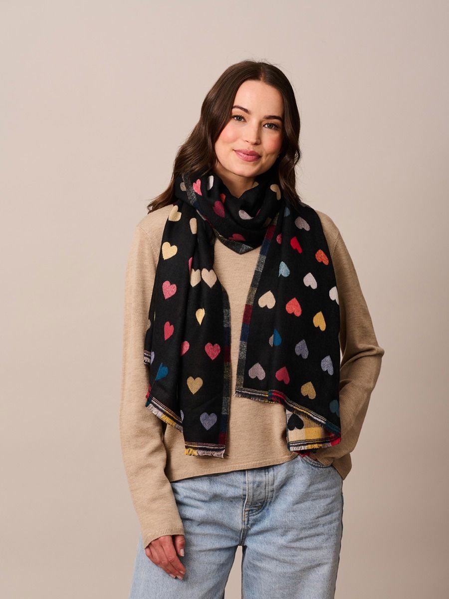 TIGER TREE Romance Scarf - Black scarf - Zabecca Living