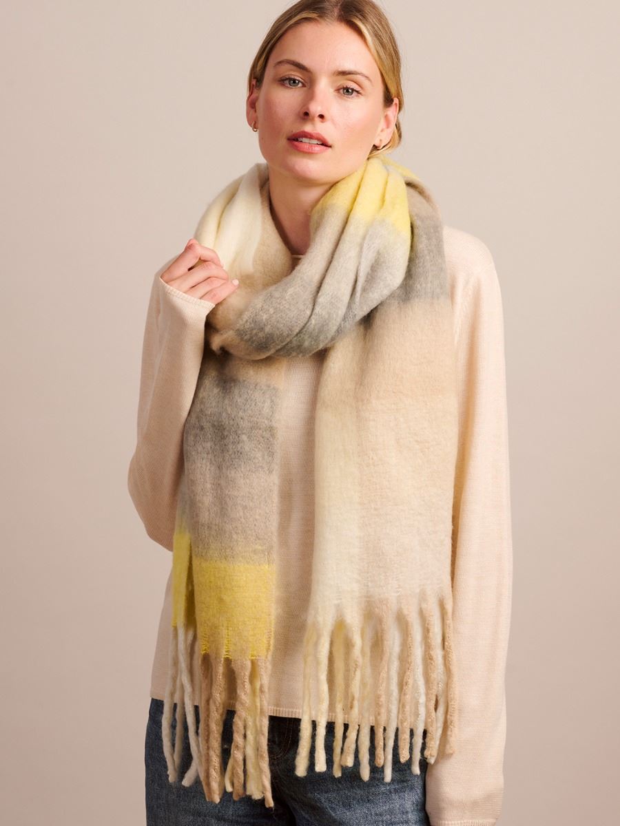 TIGER TREE Saas Fee Scarf - Chartreuse scarf - Zabecca Living