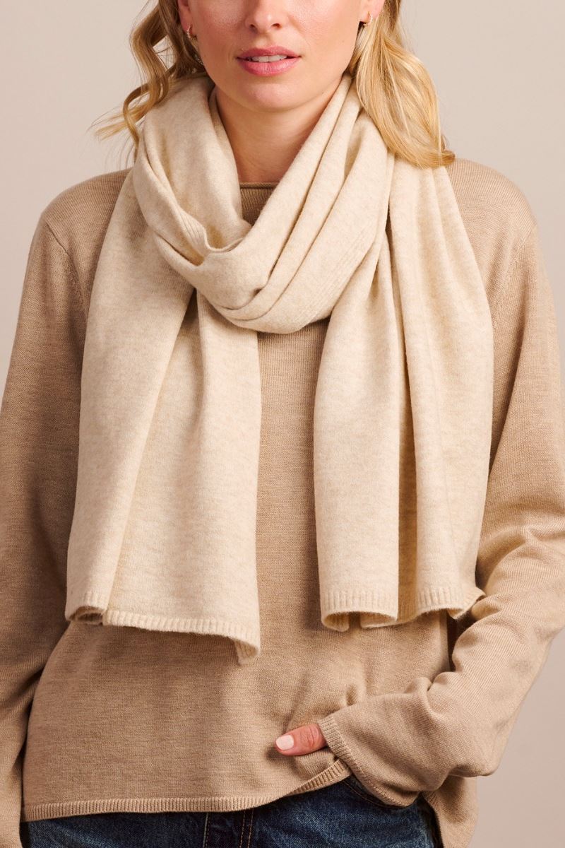 TIGER TREE St Moritz Scarf - Cream scarf - Zabecca Living