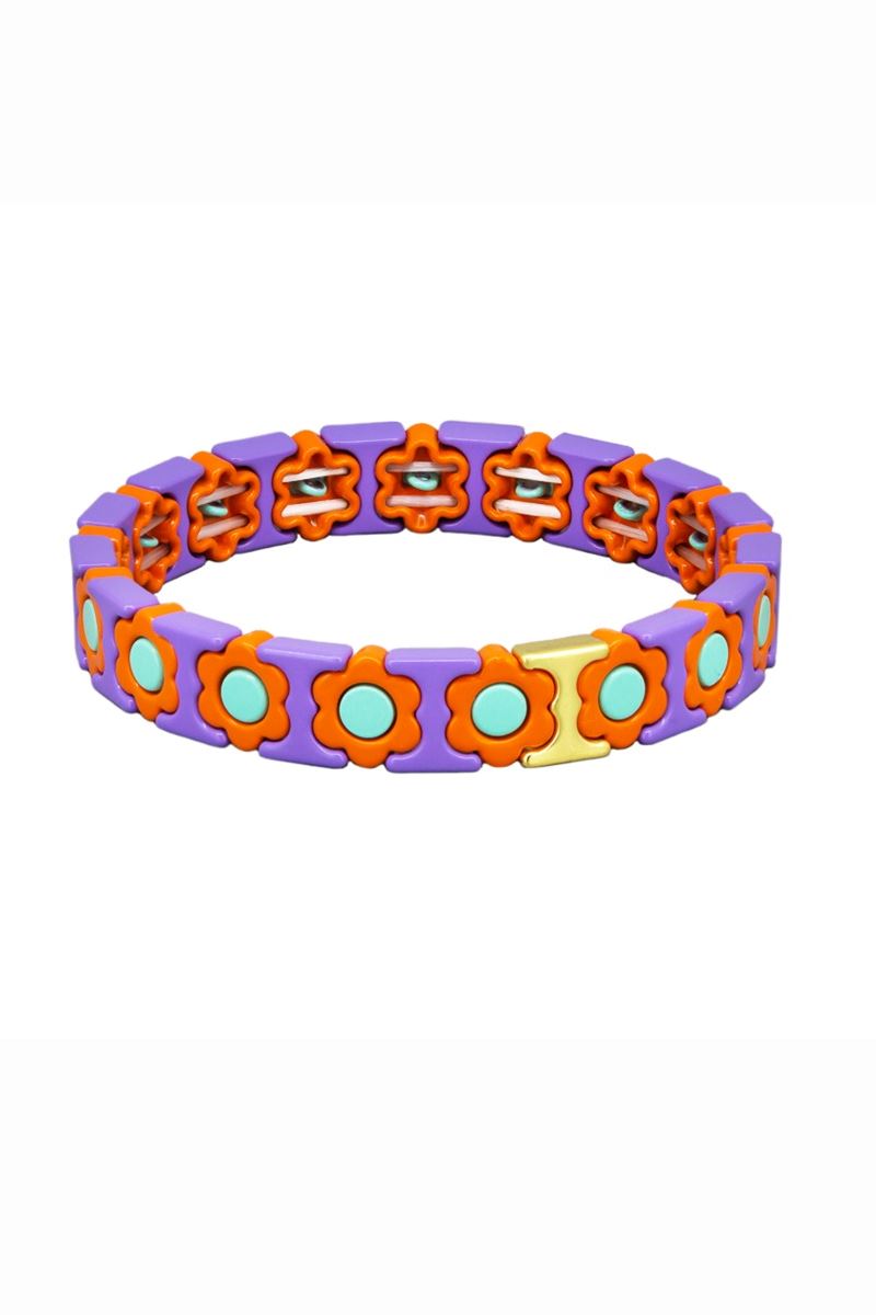 TIGER TREE Tile Bracelet - Lilac Daisy BRACELET - Zabecca Living