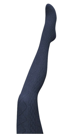 TIGHTOLOGY Aran Cashmere Blend Tights – Navy TIGHTS - Zabecca Living