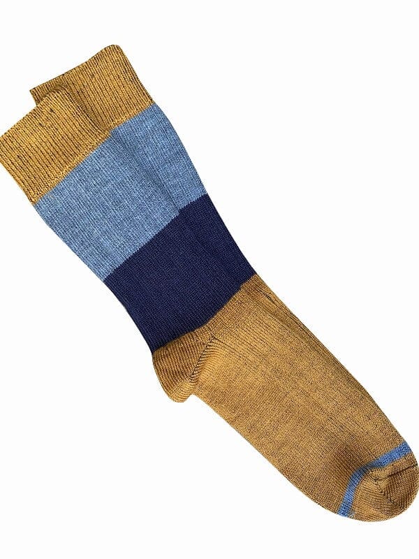 TIGHTOLOGY Chunky Rib Merino Wool Socks - Mustard Socks - Zabecca Living