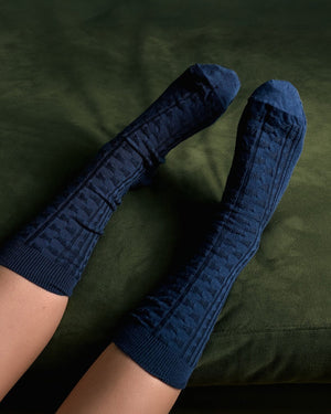 TIGHTOLOGY Industry Merino Wool Socks – Blue Socks - Zabecca Living