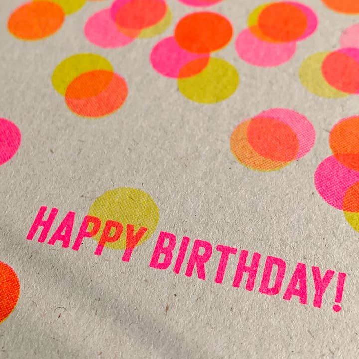 TOGETHERY Birthday Postcard - Confetti Birthday Card - Zabecca Living
