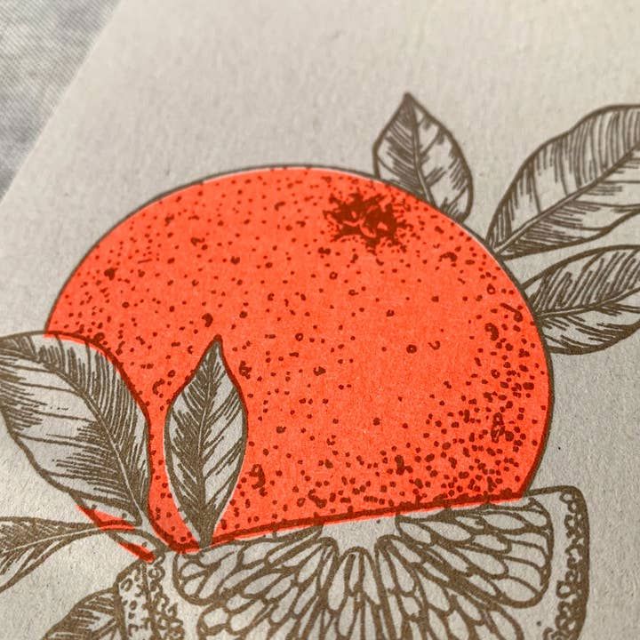 TOGETHERY Greeting Postcard - Orange greeting card - Zabecca Living