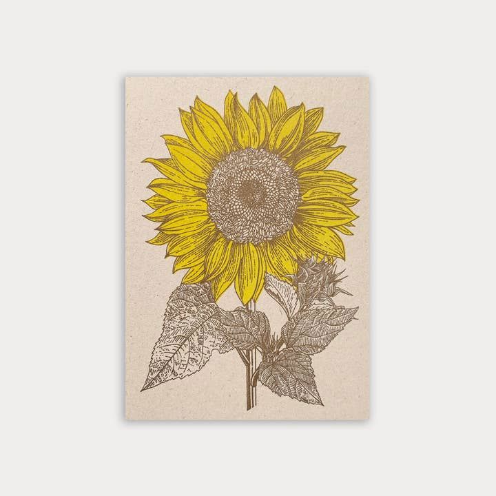 TOGETHERY Greeting Postcard - Sunflower greeting card - Zabecca Living