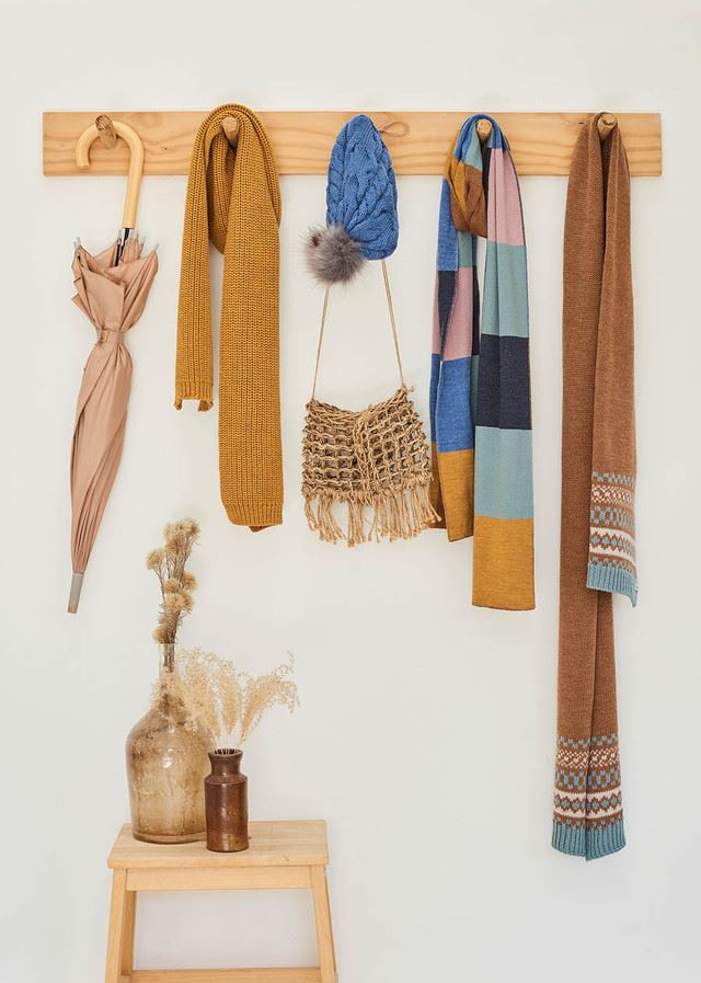 UIMI Frankie Patchwork Merino Scarf - Pickle scarf - Zabecca Living