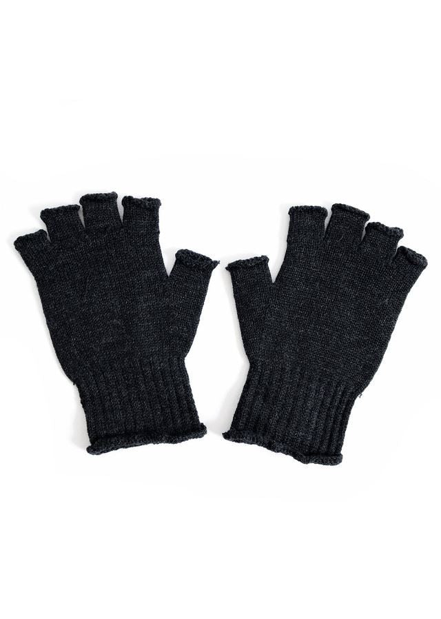 UIMI Milo Fingerless Merino Gloves - Black GLOVES - Zabecca Living