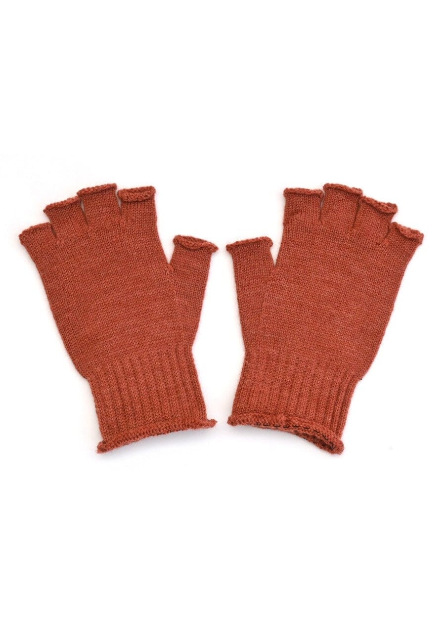 UIMI Milo Fingerless Merino Gloves - Papaya GLOVES - Zabecca Living