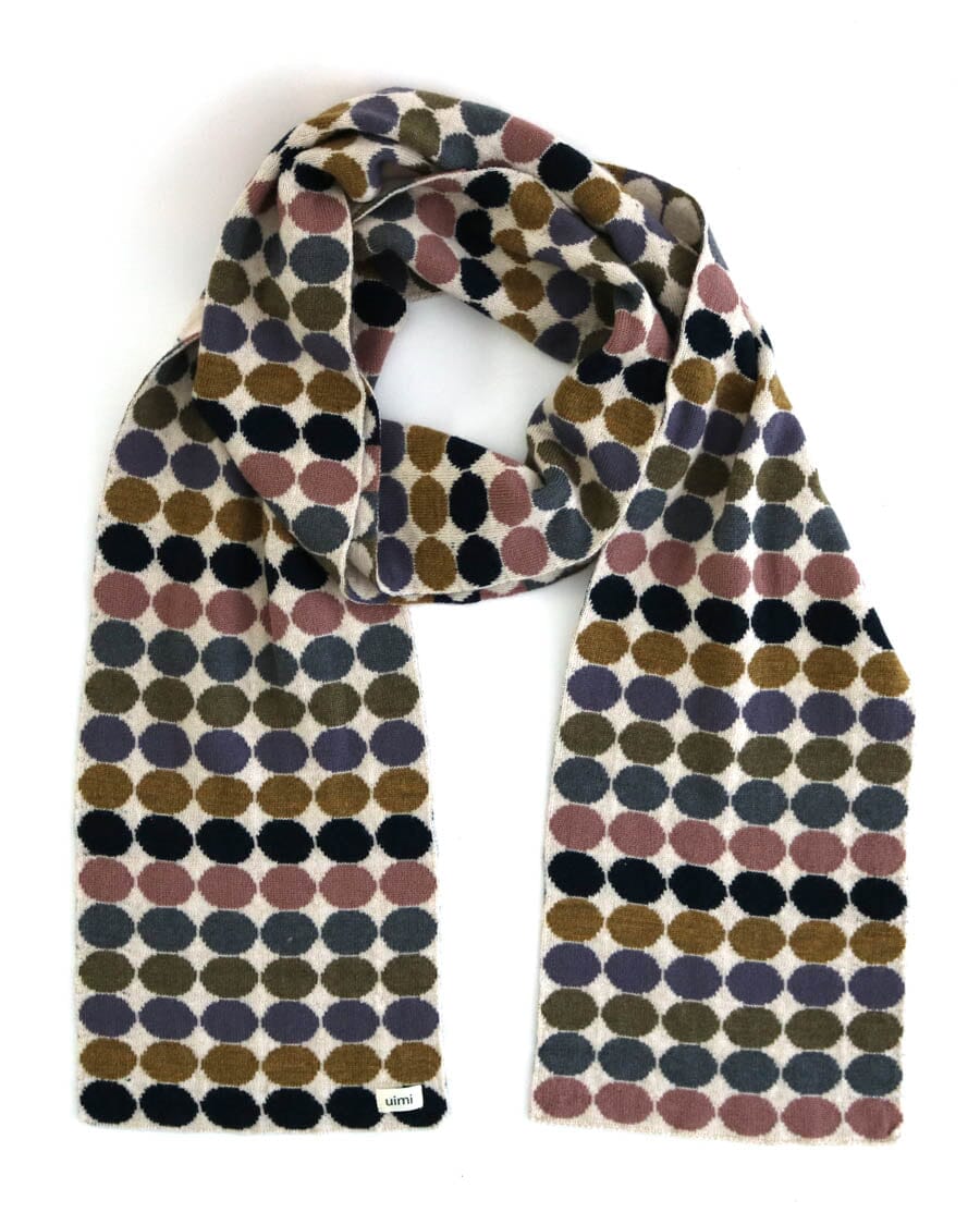 UIMI Penny Spot Merino Scarf - Antique scarf - Zabecca Living