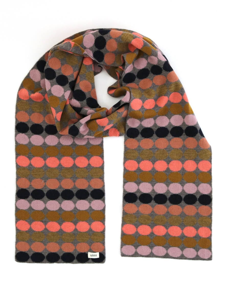 UIMI Penny Spot Merino Scarf - Butterscotch scarf - Zabecca Living