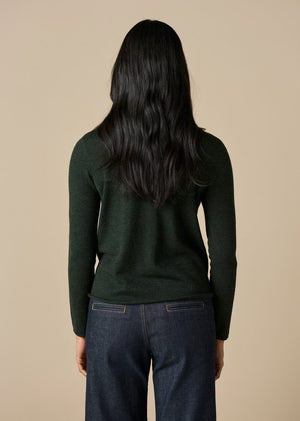 UIMI Phoebe Merino Top - Moss Jumpers + Knitwear - Zabecca Living