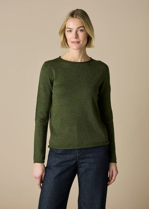 UIMI Phoebe Merino Top - Moss Jumpers + Knitwear - Zabecca Living