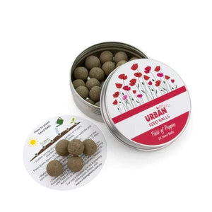 URBAN GREENS Seed Balls - Field Of Poppies GROW KIT - Zabecca Living