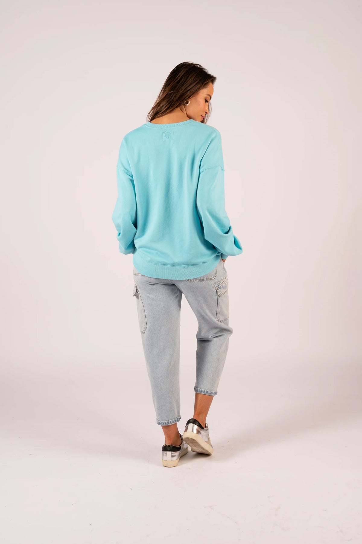 WE ARE THE OTHERS Chelsea Vintage Sweat - Soft Aqua Capri SWEATER - Zabecca Living