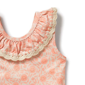 WILSON & FRENCHY Crochet Swimsuit - Amelie Floral BABY CLOTHING - Zabecca Living