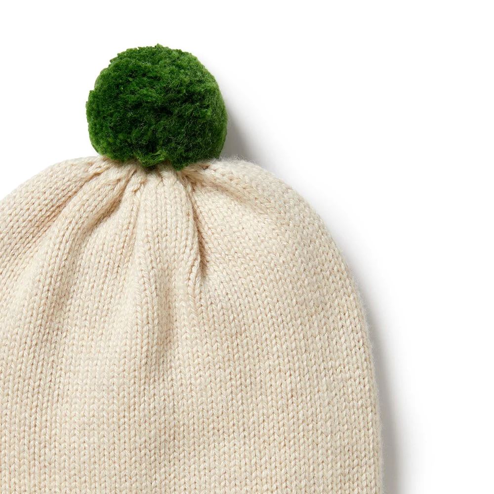 WILSON &amp; FRENCHY Knitted Hat - Almond KIDS HAT - Zabecca Living