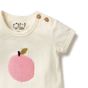 WILSON & FRENCHY Organic Bodysuit - Peachy BABY CLOTHING - Zabecca Living