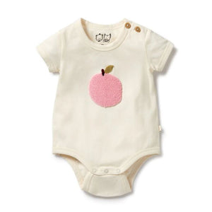 WILSON & FRENCHY Organic Bodysuit - Peachy BABY CLOTHING - Zabecca Living