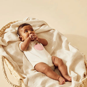 WILSON & FRENCHY Organic Bodysuit - Peachy BABY CLOTHING - Zabecca Living