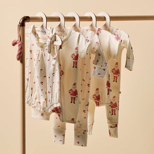 WILSON & FRENCHY Organic Boyleg Zipsuit - Holly Jolly Magic Toddler Clothing - Zabecca Living