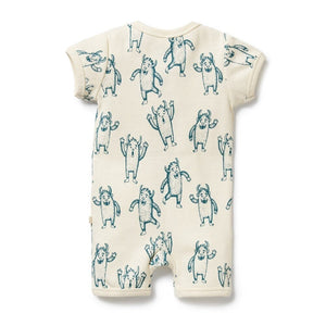 WILSON & FRENCHY Organic Boyleg Zipsuit - Yeti Toddler Clothing - Zabecca Living