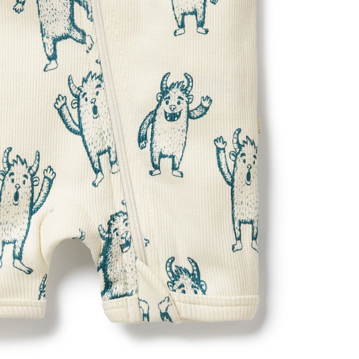 WILSON &amp; FRENCHY Organic Boyleg Zipsuit - Yeti Toddler Clothing - Zabecca Living