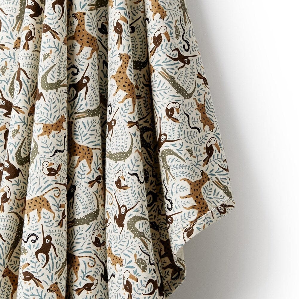 WILSON &amp; FRENCHY Organic Bunny Rug - Mini Jungle BABY BLANKET - Zabecca Living