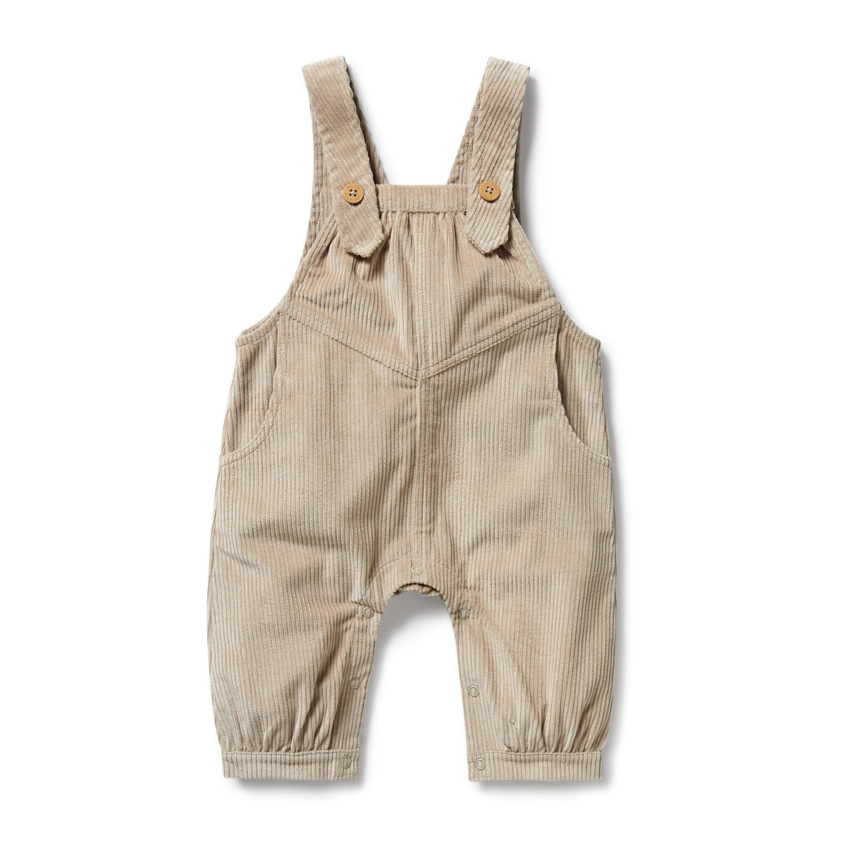 WILSON &amp; FRENCHY Organic Cord Overall - Sand BABY CLOTHING - Zabecca Living