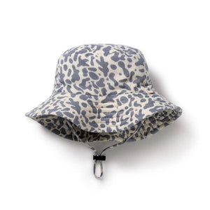 WILSON & FRENCHY Organic Crinkle Sun Hat - Blue Coral Baby Hat - Zabecca Living