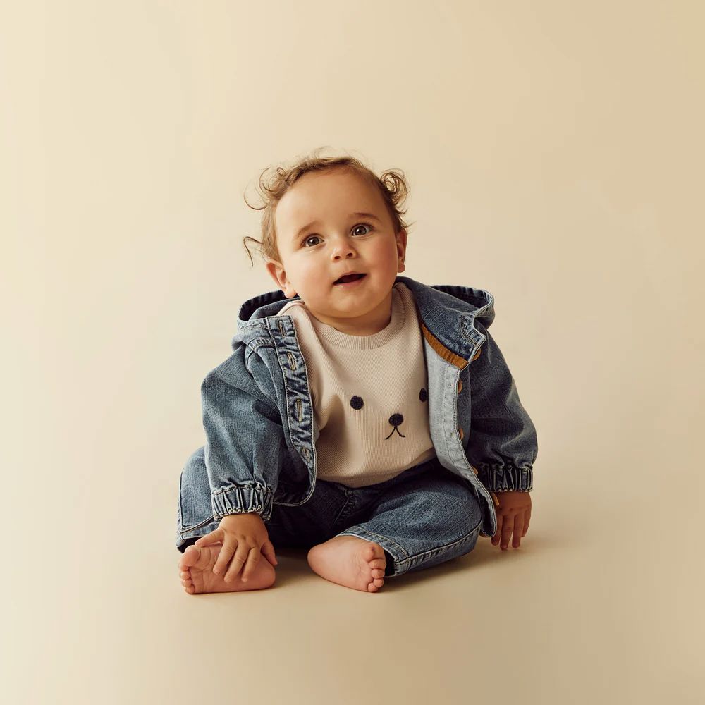 WILSON & FRENCHY Organic Denim Jacket Toddler Clothing - Zabecca Living