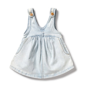 WILSON & FRENCHY Organic Dress - Denim BABY CLOTHING - Zabecca Living