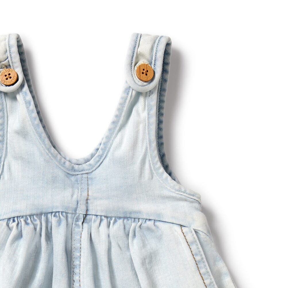 WILSON &amp; FRENCHY Organic Dress - Denim BABY CLOTHING - Zabecca Living