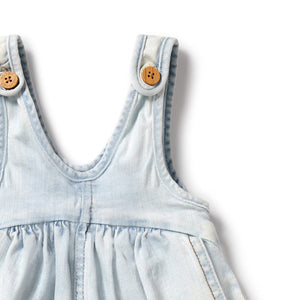 WILSON & FRENCHY Organic Dress - Denim BABY CLOTHING - Zabecca Living